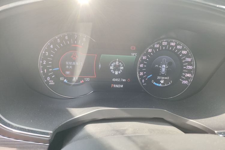 Used Ford Taurus 2019 EcoBoost 245 Premium Edition Odometer Close Up