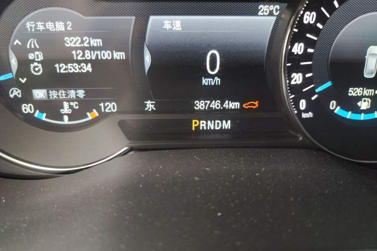 Used Ford Taurus 2019 EcoBoost 245 Premium Edition Odometer Close Up