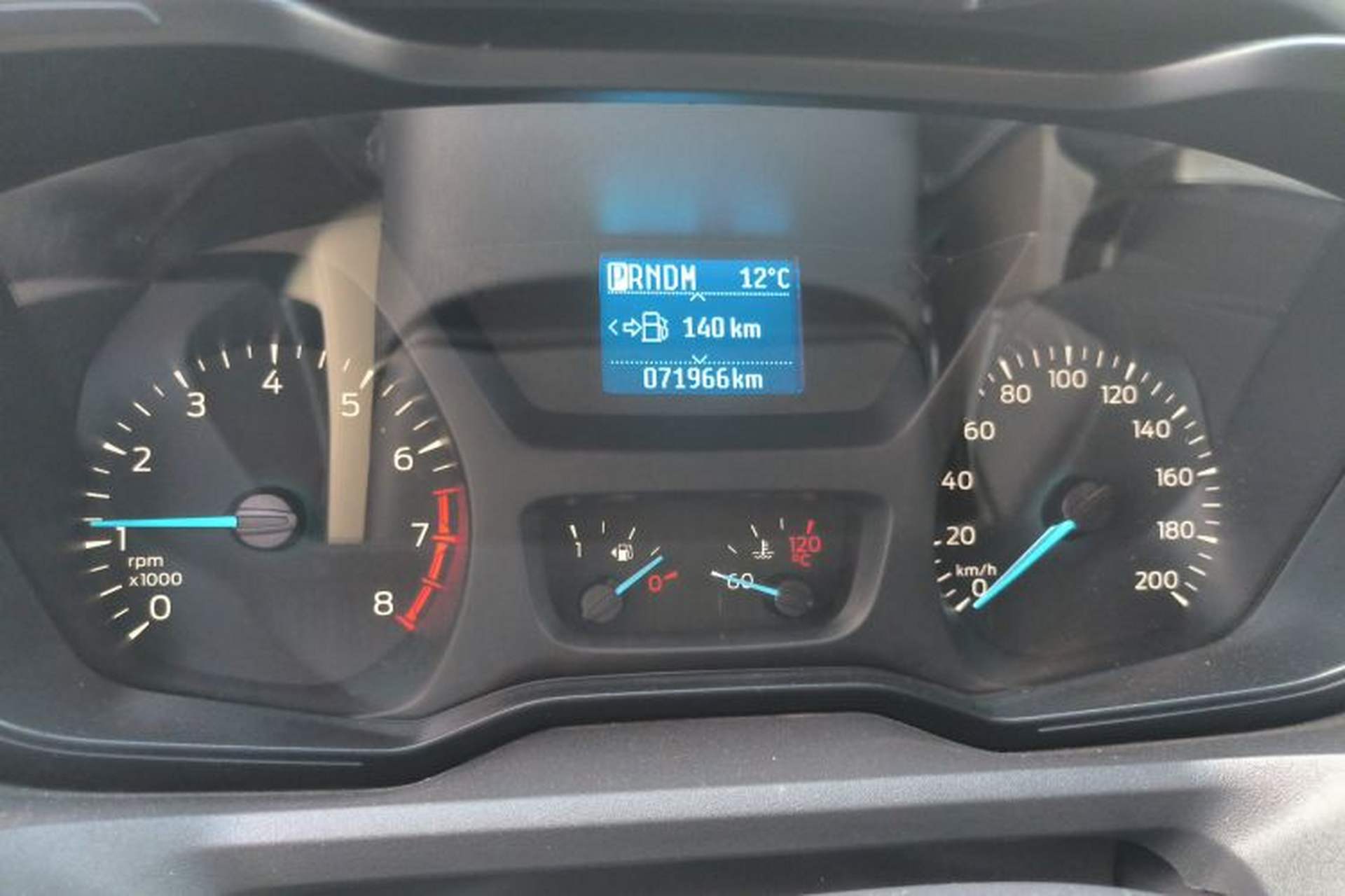Used Ford Tourneo Custom 2017 2.0T Automatic Elite Edition Odometer Close Up