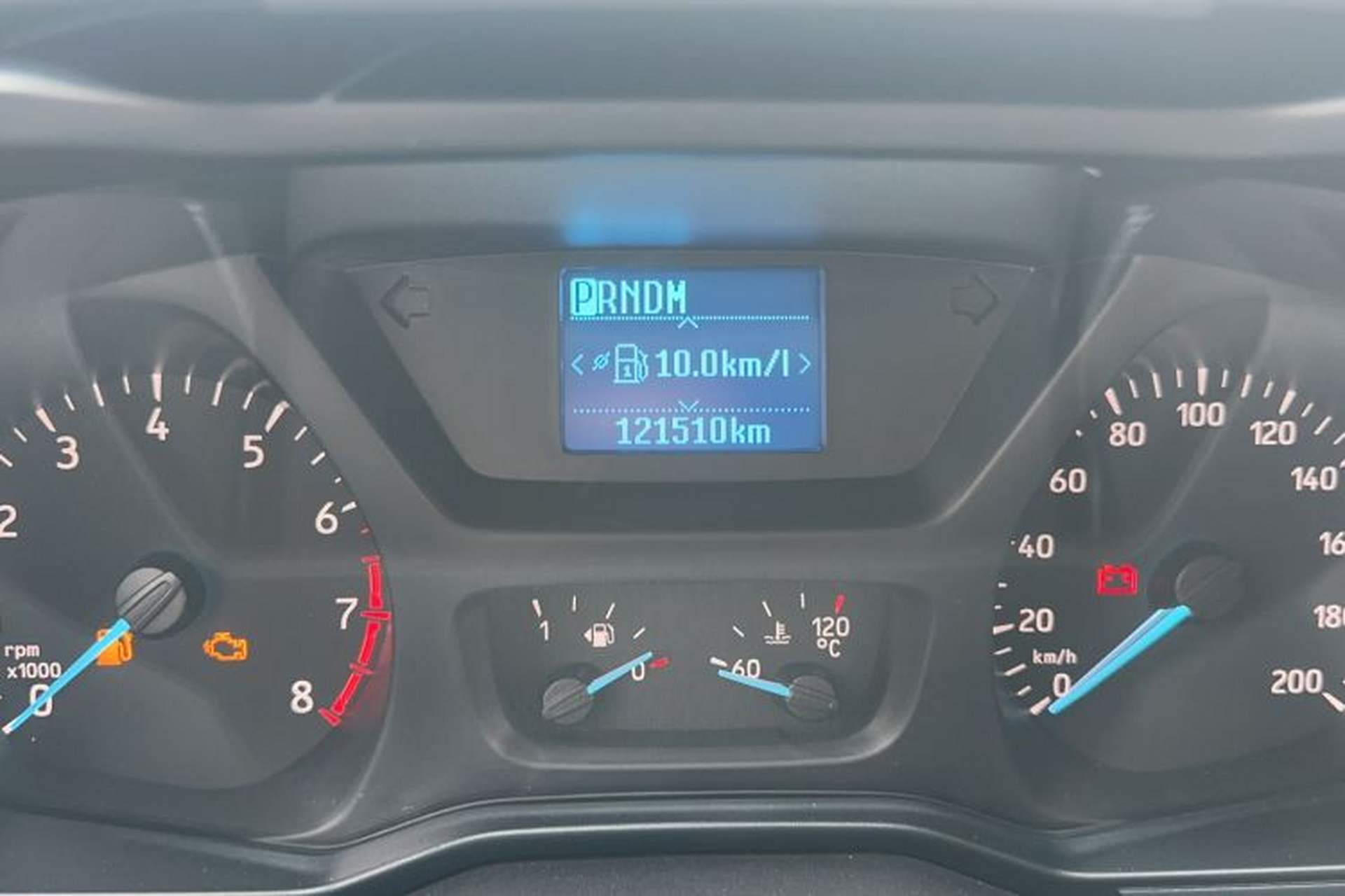 Used Ford Tourneo Custom 2020 2.0T Automatic Elite Version China VI Standard Odometer Close Up