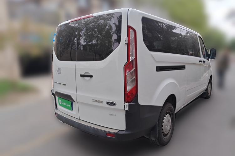 Used Ford Transit 2020 2.0T Gasoline Multi-Function Commercial Vehicle Mid-Drive Low-Roof Design with Dual Rear Doors Meeting China VI Emission Standards Rear Right 45 Deg