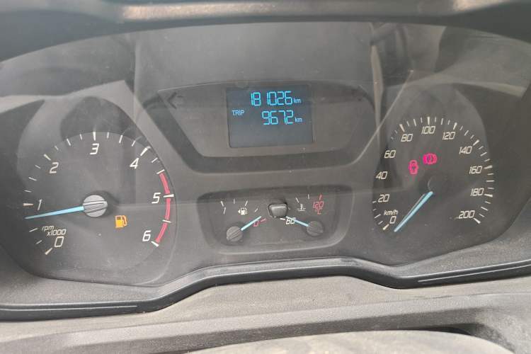 Used Ford Transit 2017 2.0T Diesel Multi-Function Commercial Vehicle Mid-Drive Mid-Roof China V Standard Instrument Cluster