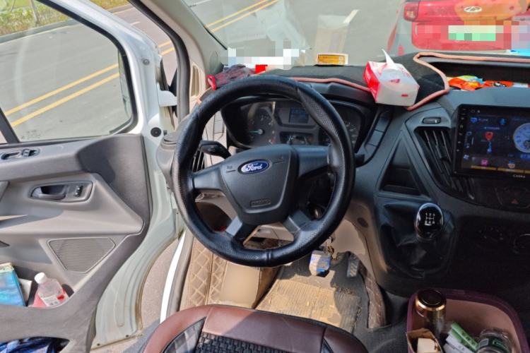Used Ford Transit 2017 2.0T Diesel Multi-Function Commercial Vehicle Short Wheelbase Mid-Roof China V Standard Steering Wheel