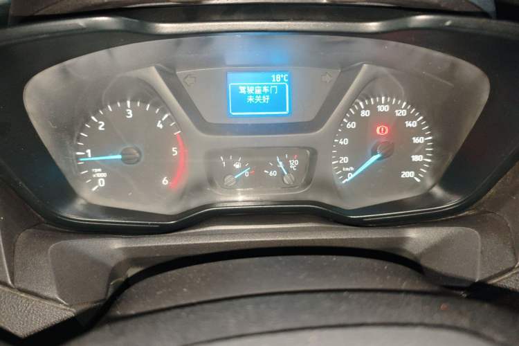 Used Ford Transit 2019 2.0T Diesel Multi-Purpose Commercial Vehicle Short Wheelbase Low Roof 6-Seater China VI Standard Instrument Cluster