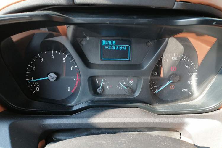 Used Ford Transit 2019 2.0T Gasoline Automatic Multi-Function Commercial Vehicle Short Wheelbase Low Roof 6-Seater China VI Standard Instrument Cluster