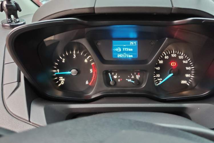Used Ford Transit 2019 2.0T Diesel Commercial & Travel Short Wheelbase Low-Roof 9-Seater China VI Odometer Close Up