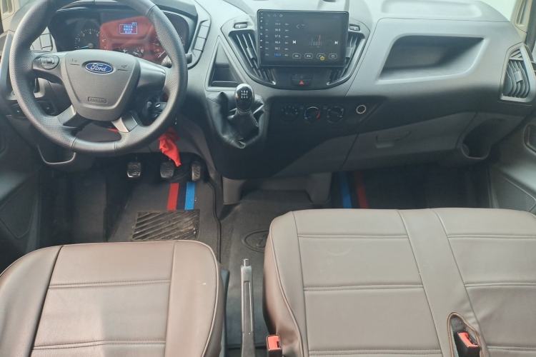 Used Ford Transit 2019 2.0T Gasoline Multi-Purpose Commercial Vehicle Mid-Drive Mid-Roof 6-Seater China VI Standard Center Console