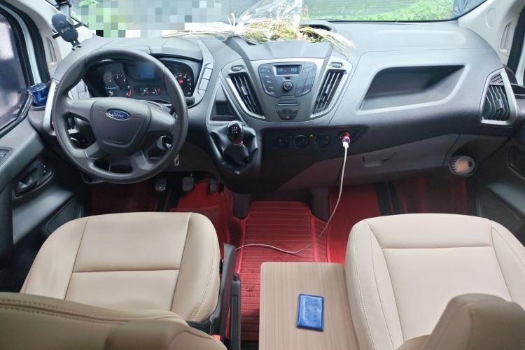 Used Ford Transit 2019 2.0T Diesel Multi-Purpose Commercial Vehicle Mid-Drive Mid-Roof 6-Seater China VI Standard Center Console