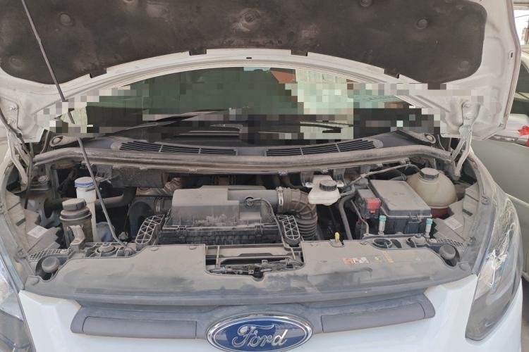 Used Ford Transit 2019 2.0T Gasoline Automatic Business & Travel Version Mid-Drive Mid-Roof 9-Seater China VI Standard Engine Bay