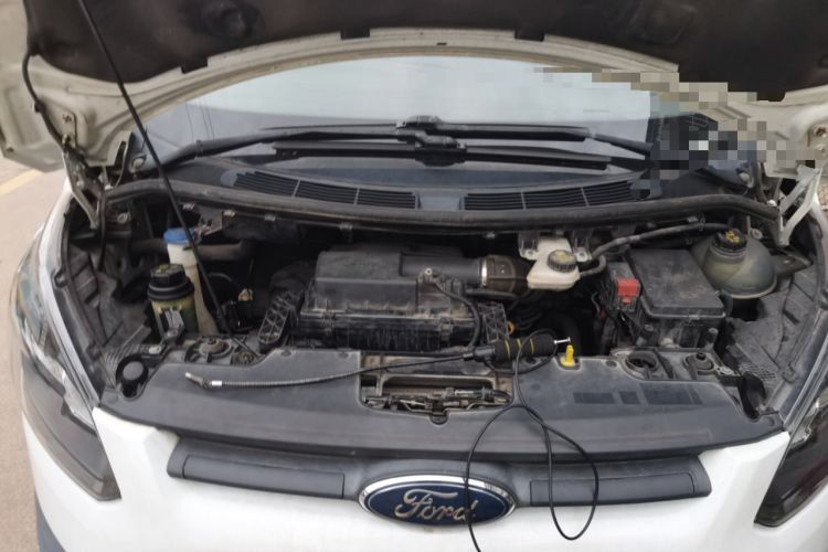 Used Ford Transit 2019 2.0T Diesel Multi-Purpose Commercial Vehicle Mid-Drive Mid-Roof 6-Seater China VI Standard Engine Bay