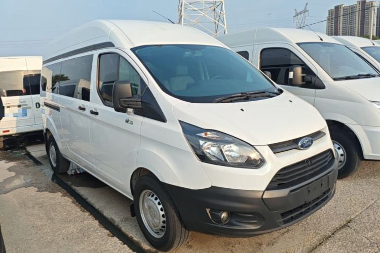 Used Ford Transit 2019 2.0T Diesel Multi-Purpose Commercial Vehicle Mid-Drive Mid-Roof 6-Seater China VI Standard Front Right 45 Deg