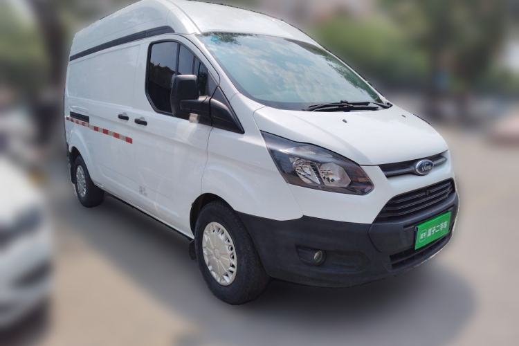 Used Ford Transit 2019 2.0T Gasoline Van Mid-axle Mid-roof 3-Seater China VI Standard Front Right 45 Deg