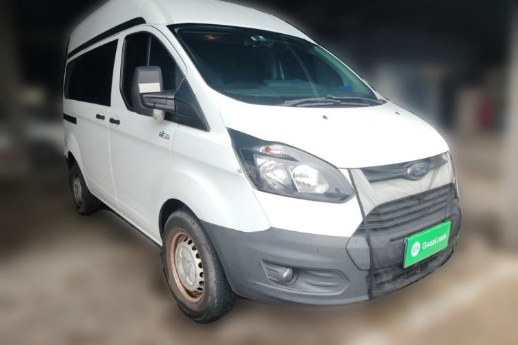 Used Ford Transit 2019 2.0T Diesel Multi-Purpose Commercial Vehicle Short Wheelbase Mid-Roof Design 6-Seater China VI Standard Front Right 45 Deg
