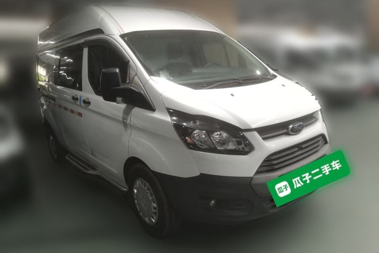 Used Ford Transit 2019 2.0T Diesel Van Mid-Chassis Mid-Roof 3-Seater China VI Standard Front Right 45 Deg