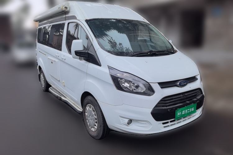 Used Ford Transit 2019 2.0T Gasoline Automatic Business & Travel Version Mid-Drive Mid-Roof 8-Seater China VI Standard Front Right 45 Deg