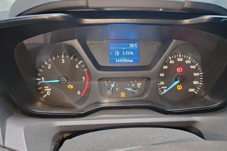 Used Ford Transit 2019 2.0T Diesel Multi-Purpose Commercial Vehicle Short Wheelbase Low Roof 6-Seater China VI Standard Instrument Cluster