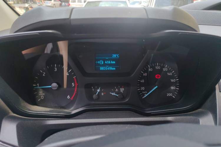Used Ford Transit 2019 2.0T Diesel Multi-Purpose Commercial Vehicle Mid-Drive Mid-Roof 6-Seater China VI Standard Instrument Cluster