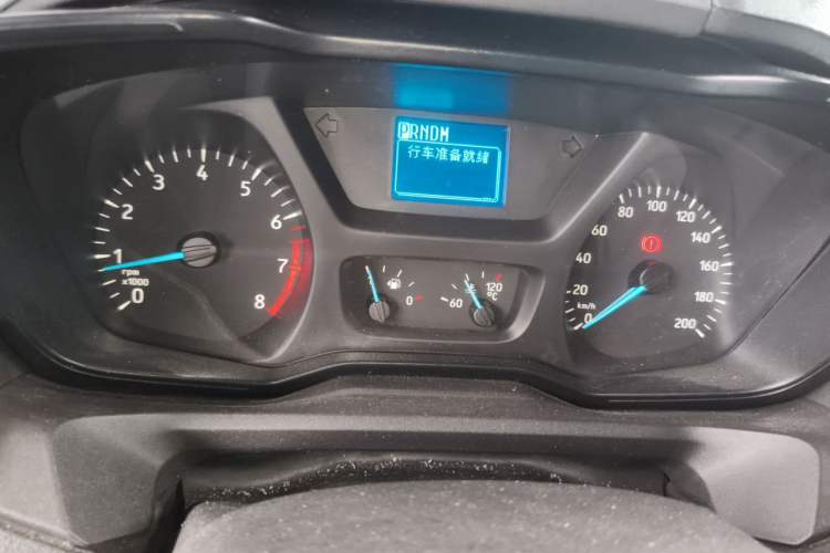 Used Ford Transit 2019 2.0T Gasoline Automatic Multi-Function Commercial Vehicle Short Wheelbase Low Roof 6-Seater China VI Standard Instrument Cluster