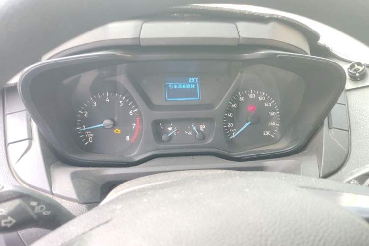 Used Ford Transit 2019 2.0T Gasoline Multi-Purpose Commercial Vehicle Mid-Drive Mid-Roof 6-Seater China VI Standard Instrument Cluster