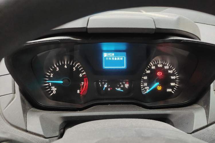Used Ford Transit 2019 2.0T Gasoline Automatic Multi-Function Commercial Vehicle Short Wheelbase Low Roof 6-Seater China VI Standard Instrument Cluster