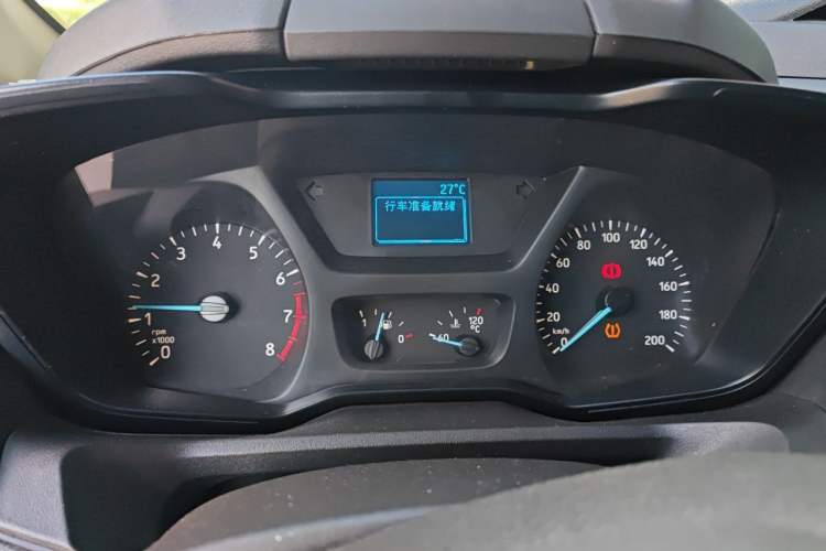 Used Ford Transit 2019 2.0T Gasoline Multi-Purpose Commercial Vehicle Short Wheelbase Low Roof 6-Seater China VI Standard Instrument Cluster