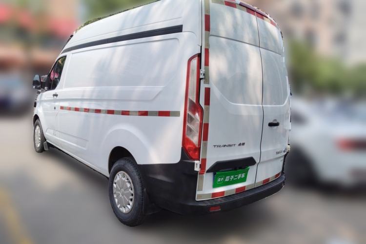 Used Ford Transit 2019 2.0T Gasoline Van Mid-axle Mid-roof 3-Seater China VI Standard Rear Left 45 Deg
