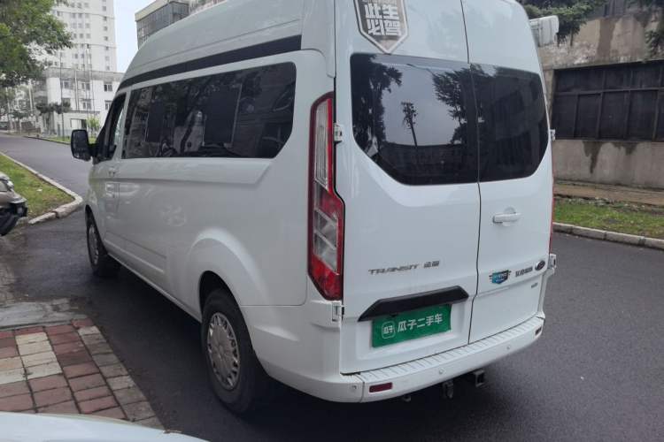 Used Ford Transit 2019 2.0T Gasoline Automatic Business & Travel Version Mid-Drive Mid-Roof 8-Seater China VI Standard Rear Left 45 Deg