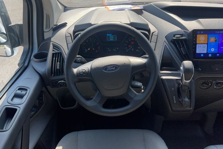 Used Ford Transit 2019 2.0T Gasoline Automatic Multi-Function Commercial Vehicle Mid-Roof 6-Seater China VI Standard Steering Wheel