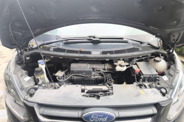 Used Ford Transit 2020 2.0T Diesel Multi-Function Commercial Vehicle Mid-Chassis Low-Roof Design with Dual Rear Doors Emission Standard China V Engine Bay