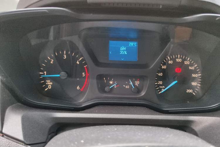 Used Ford Transit 2020 2.0T Diesel Multi-Function Commercial Vehicle Mid-Chassis Low-Roof Design with Dual Rear Doors Emission Standard China V Instrument Cluster