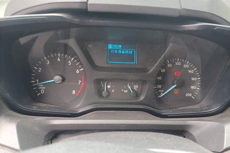 Used Ford Transit 2020 2.0T Gasoline Automatic Multi-Function Commercial Vehicle Mid-axle Low-roof Design with Dual Rear Doors Meeting China VI Emission Standards Instrument Cluster