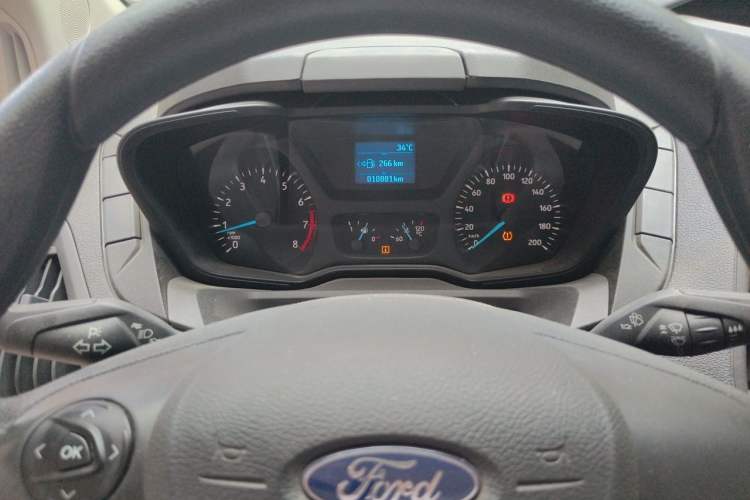 Used Ford Transit 2020 2.0T Gasoline Multi-Purpose Commercial Vehicle Mid-Drive Low-Roof Lift-Up Tailgate China VI Standard Instrument Cluster