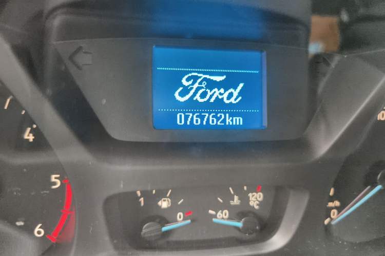 Used Ford Transit 2020 2.0T Diesel Multi-Function Commercial Vehicle Mid-Chassis Low-Roof Design with Dual Rear Doors Emission Standard China V Odometer Close Up