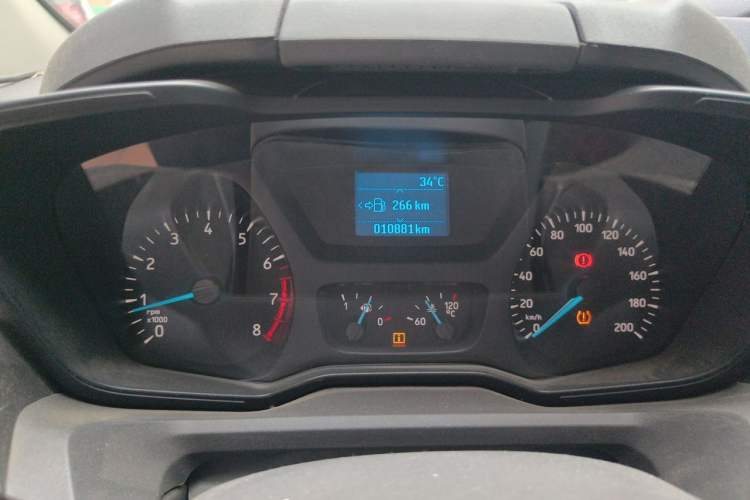 Used Ford Transit 2020 2.0T Gasoline Multi-Purpose Commercial Vehicle Mid-Drive Low-Roof Lift-Up Tailgate China VI Standard Odometer Close Up