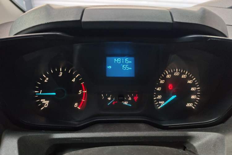 Used Ford Transit 2020 2.0T Diesel Multi-Function Commercial Vehicle Mid-Chassis Low-Roof Design with Dual Rear Doors Emission Standard China V Odometer Close Up