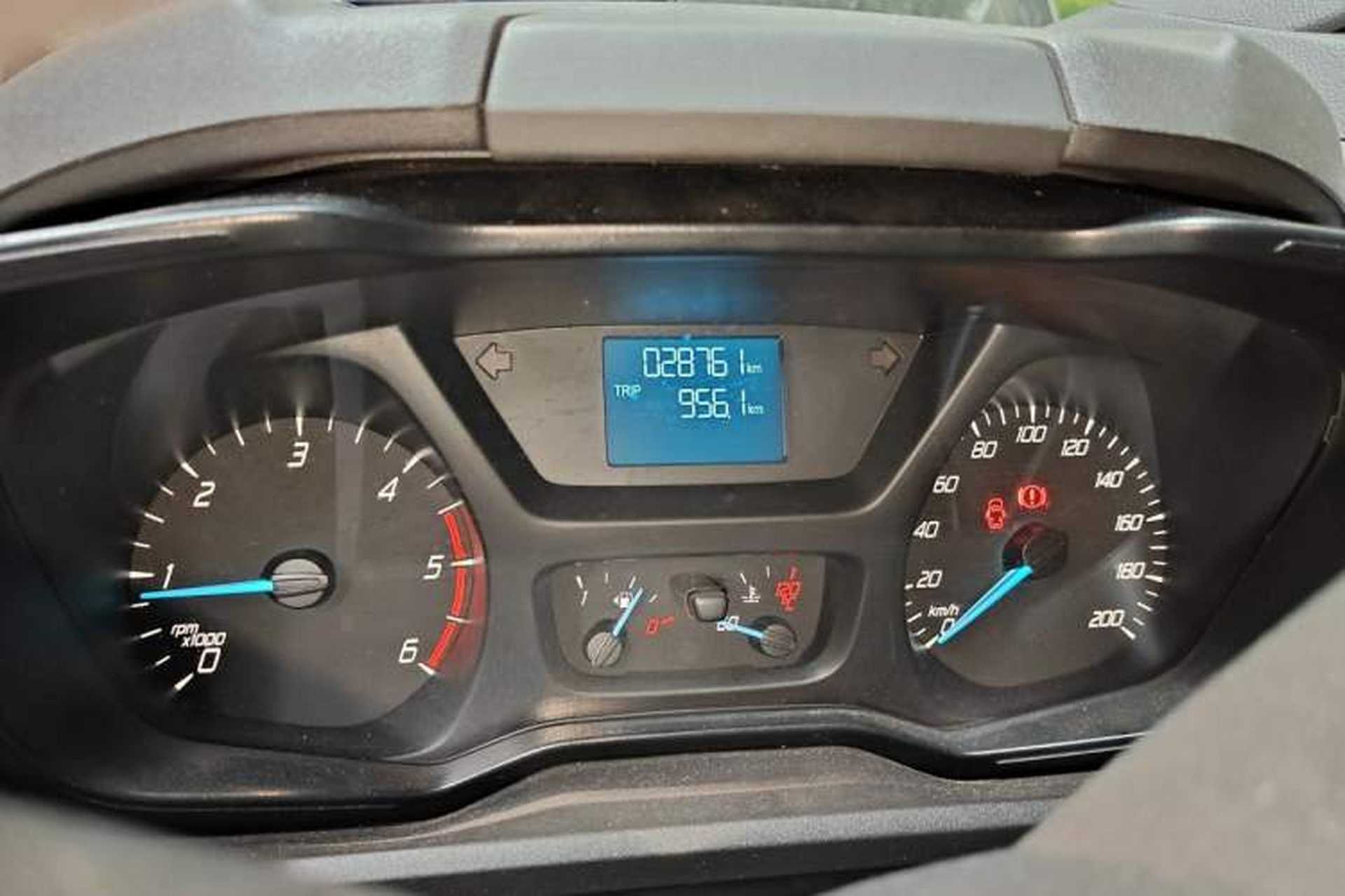 Used Ford Transit 2020 2.0T Diesel Multi-Function Commercial Vehicle Mid-Chassis Low-Roof Design with Dual Rear Doors Emission Standard China V Odometer Close Up