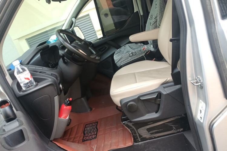 Used Ford Transit 2020 2.0T Gasoline Automatic Multi-Function Commercial Vehicle Mid-axle Low-roof Design with Dual Rear Doors Meeting China VI Emission Standards Left Front Seat