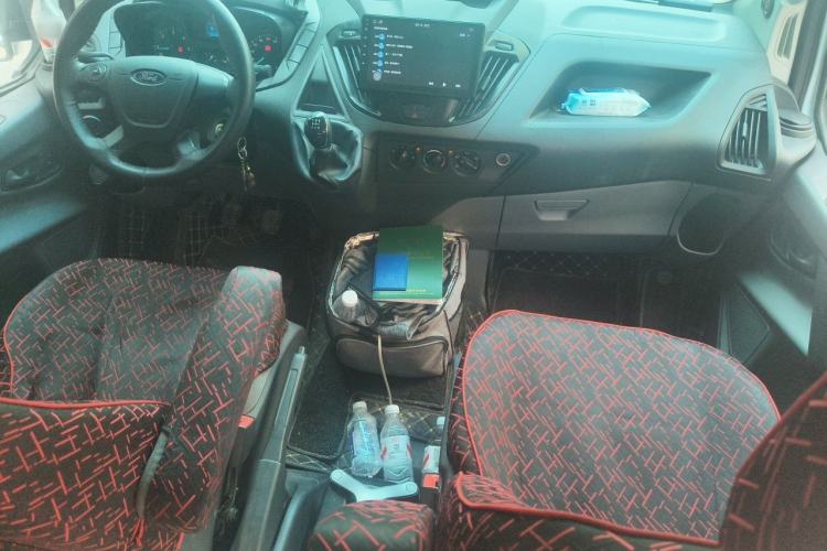 Used Ford Transit 2020 2.0T Diesel Multi-Function Commercial Vehicle Mid-Chassis Low-Roof Design with Dual Rear Doors Meeting China VI Emission Standards Center Console