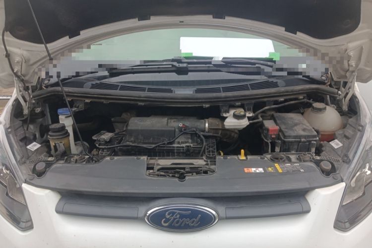 Used Ford Transit 2020 2.0T Diesel Multi-Function Commercial Vehicle Mid-Chassis Low-Roof Design with Dual Rear Doors Meeting China VI Emission Standards Engine Bay