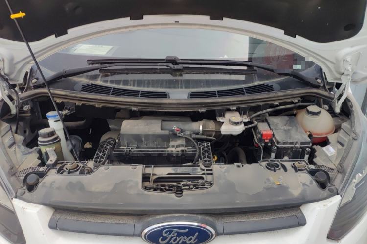 Used Ford Transit 2020 2.0T Diesel Multi-Function Commercial Vehicle Mid-Chassis Low-Roof Design with Dual Rear Doors Emission Standard China V Engine Bay