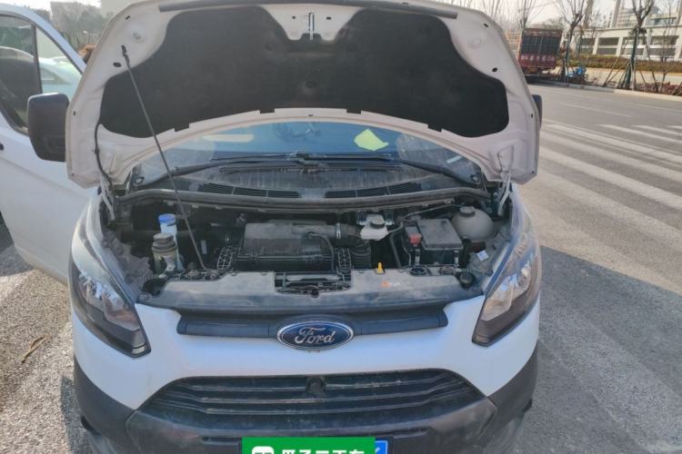 Used Ford Transit 2020 2.0T Gasoline Multi-Function Commercial Vehicle Mid-Drive Low-Roof Design with Dual Rear Doors Meeting China VI Emission Standards Engine Bay
