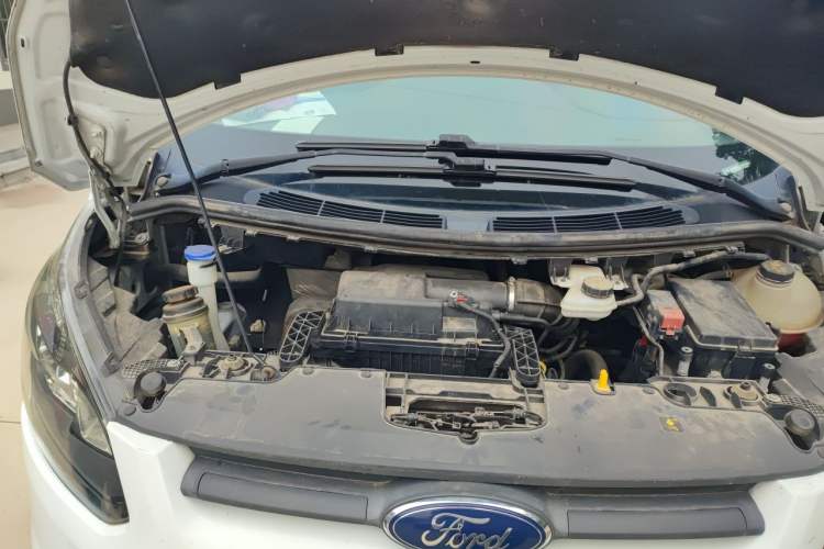 Used Ford Transit 2020 2.0T Diesel Multi-Function Commercial Vehicle Mid-Chassis Low-Roof Design with Dual Rear Doors Emission Standard China V Engine Bay