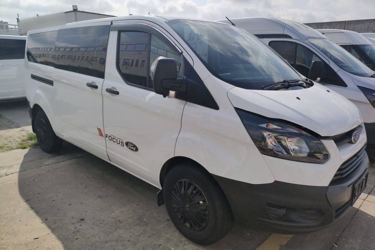Used Ford Transit 2020 2.0T Diesel Multi-Function Commercial Vehicle Mid-Chassis Low-Roof Design with Dual Rear Doors Meeting China VI Emission Standards Front Right 45 Deg