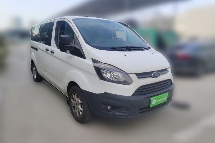 Used Ford Transit 2020 2.0T Gasoline Automatic Multi-Function Commercial Vehicle Mid-axle Low-roof Design with Dual Rear Doors Meeting China VI Emission Standards Front Right 45 Deg
