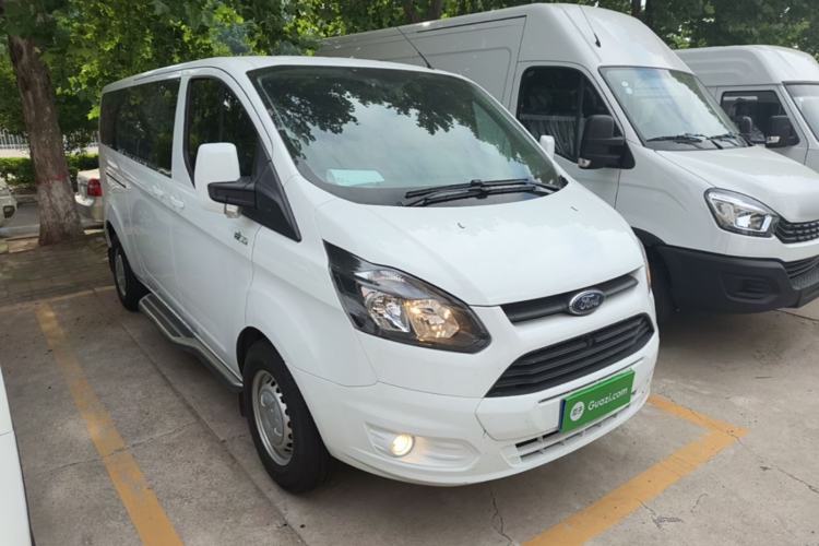 Used Ford Transit 2020 2.0T Diesel Multi-Function Commercial Vehicle Mid-Chassis Low-Roof Design with Dual Rear Doors Meeting China VI Emission Standards Front Right 45 Deg