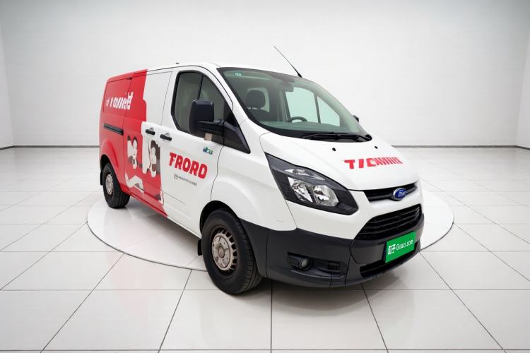Used Ford Transit 2020 2.0T Diesel Multi-Function Commercial Vehicle Mid-Chassis Low-Roof Design with Dual Rear Doors Meeting China VI Emission Standards Front Right 45 Deg