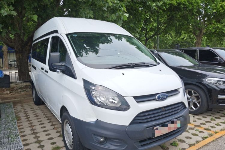 Used Ford Transit 2020 2.0T Gasoline Multi-Function Commercial Vehicle Mid-Drive Low-Roof Design with Dual Rear Doors Meeting China VI Emission Standards Front Right 45 Deg