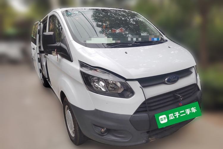 Used Ford Transit 2020 2.0T Gasoline Multi-Function Commercial Vehicle Mid-Drive Low-Roof Design with Dual Rear Doors Meeting China VI Emission Standards Front Right 45 Deg