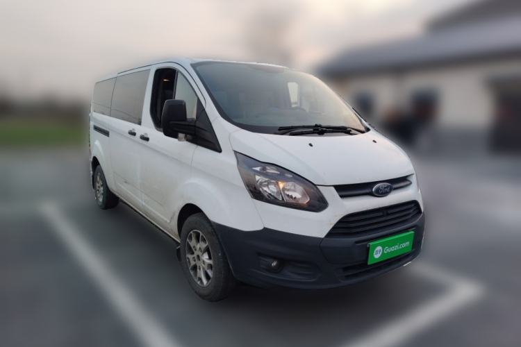 Used Ford Transit 2020 2.0T Gasoline Automatic Multi-Function Commercial Vehicle Mid-axle Low-roof Design with Dual Rear Doors Meeting China VI Emission Standards Front Right 45 Deg