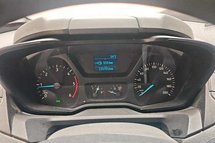Used Ford Transit 2020 2.0T Diesel Multi-Function Commercial Vehicle Mid-Chassis Low-Roof Design with Dual Rear Doors Meeting China VI Emission Standards Instrument Cluster